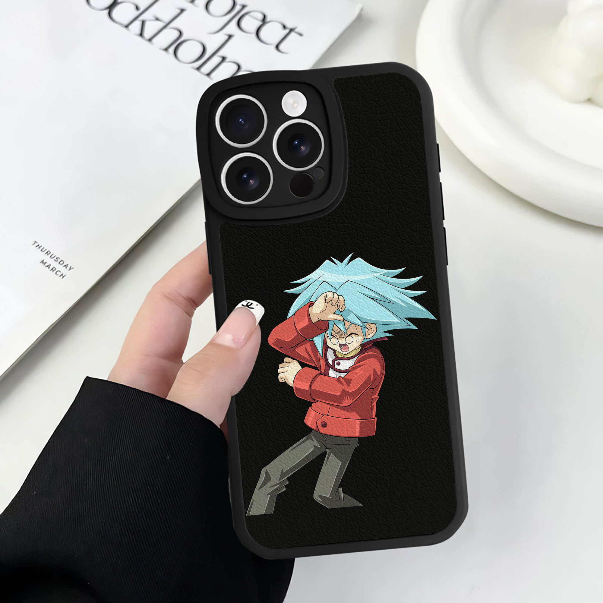 （画像用） 遊☆戯☆王 Yu-Gi-Oh! 【iPhone 16シリーズ対応】シリコンスマホケース（レザー調） 材質：シリコン